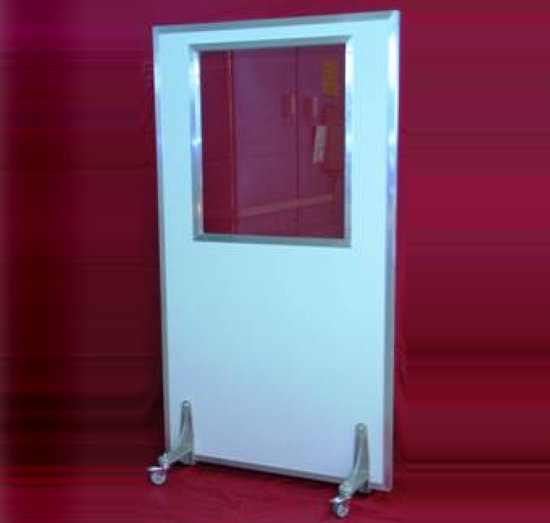 mobile X-ray protection wall 1-fold mobile X-ray protection wall 1-fold